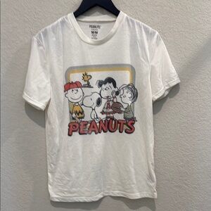 Peanuts Kids White Graphic T-Shirt size medium
